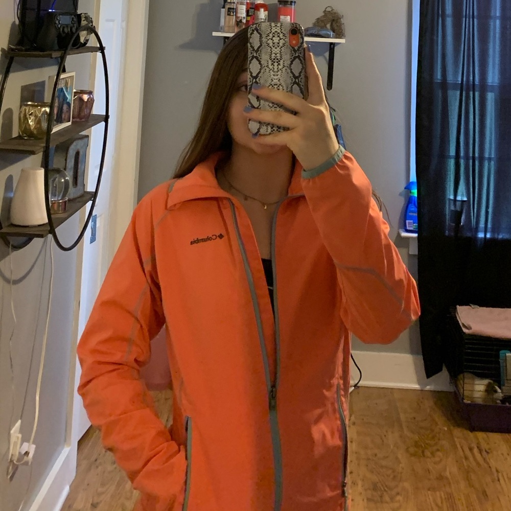 Coral Columbia Rain Jacket